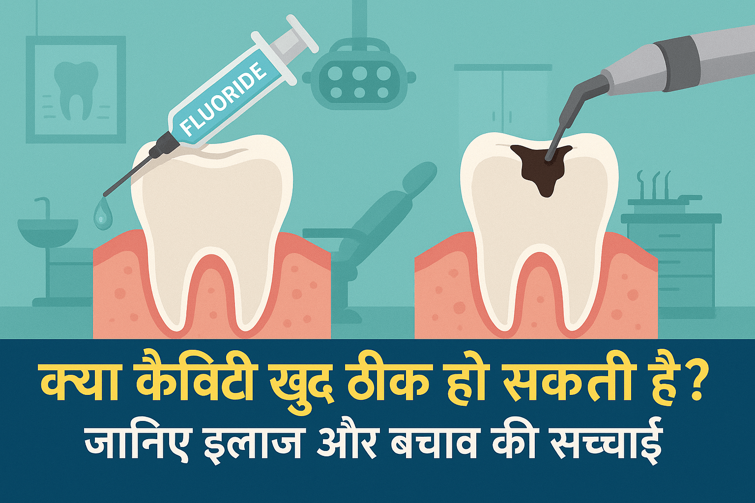 Cavity treatment process in Hindi
