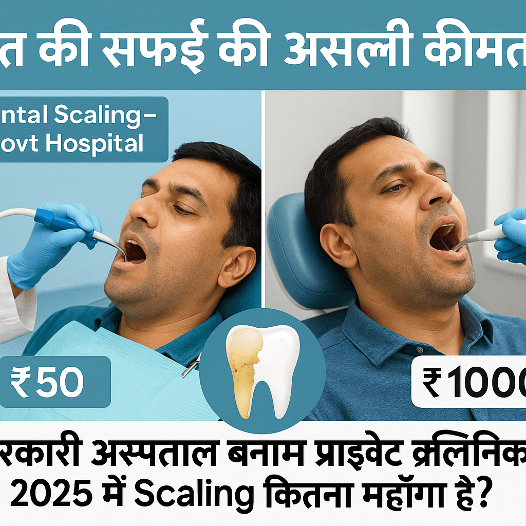 Dental Scaling Cost in India 2025: गंदगी हटाओ, दाँत बचाओ — सस्ता इलाज या महंगा धोखा?